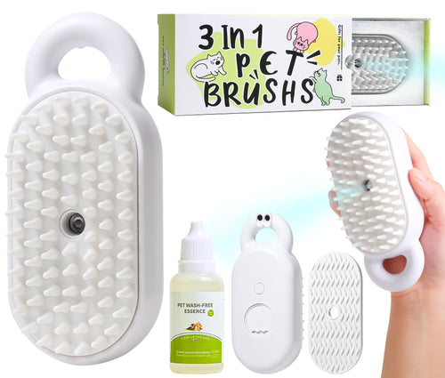 Steam Grooming Brush for Cats & Dogs